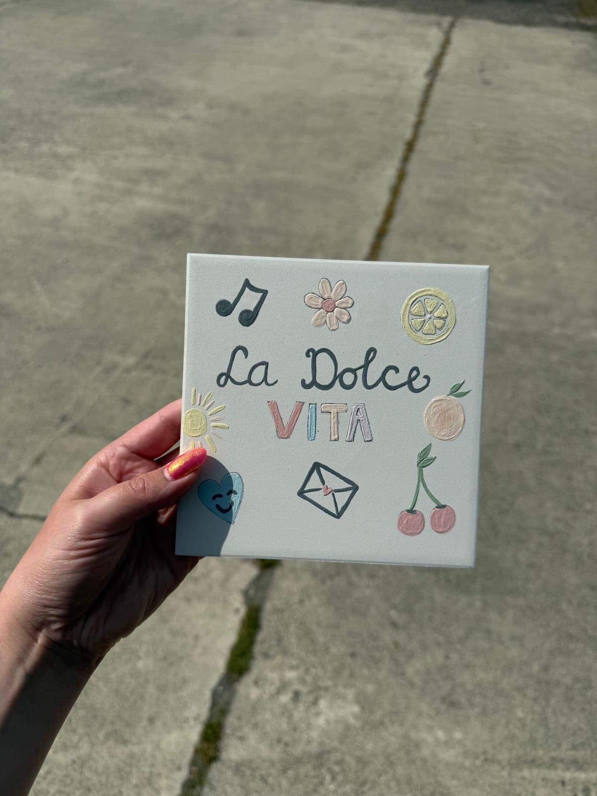 Tegeltje met de tekst ‘La Dolce Vita’